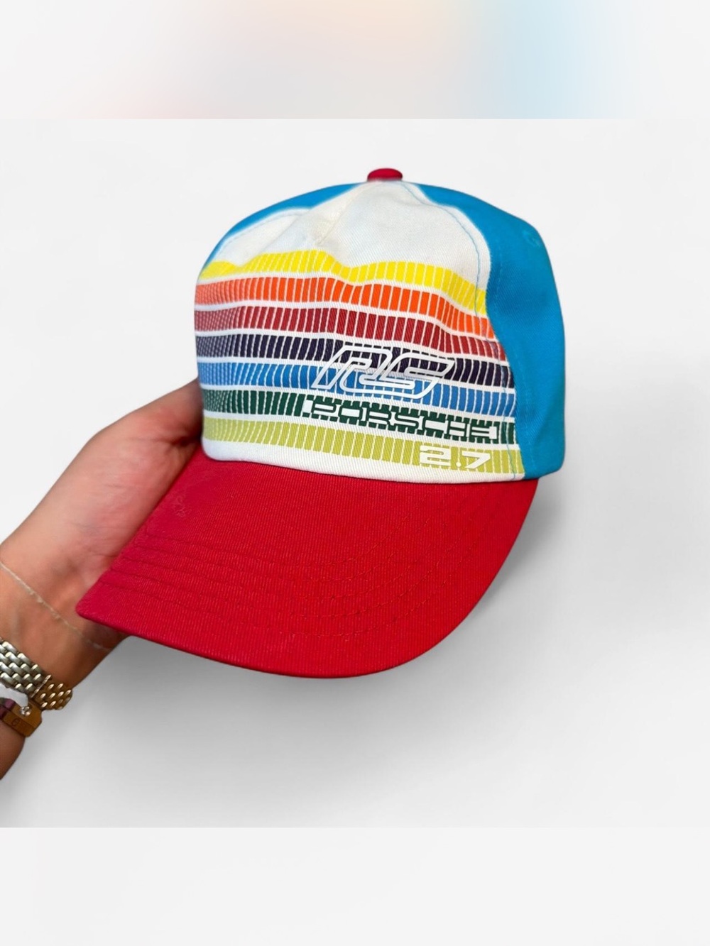 Kids Porsche Hat Rainbow